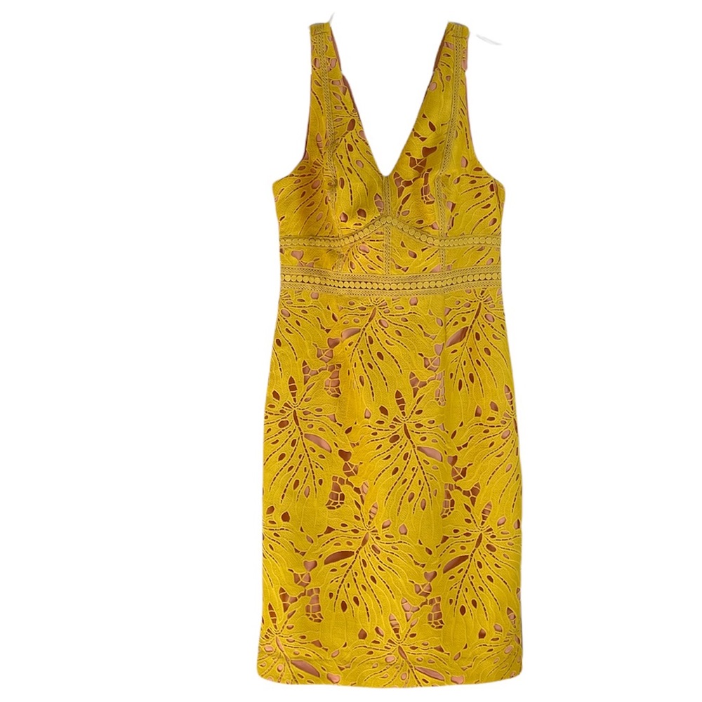 Anthropologie/Maeve gorgeous Yellow Dress Size 8